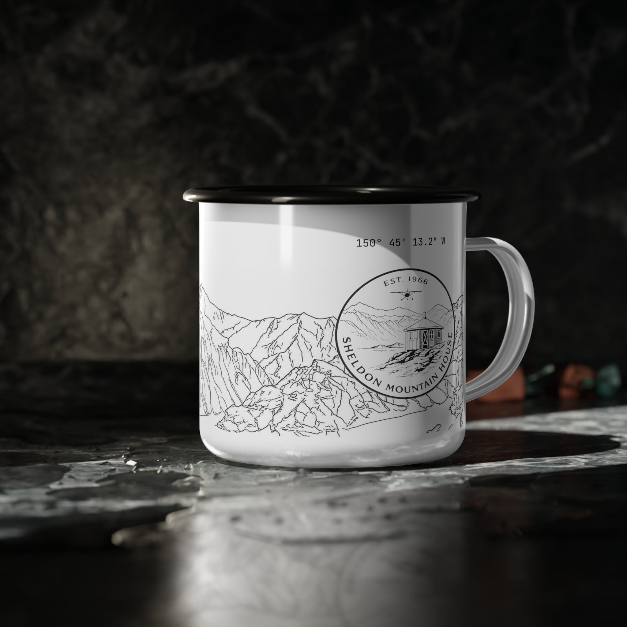 Sheldon Mountain House Enamel Camp Mug — 60th Anniversary Collection